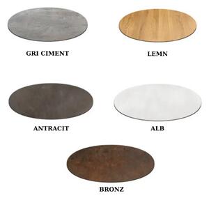 BLAT MASA HPL ROTUND -HORECA- - ALB - DIAMETRU 60 CM