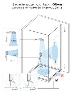 Oltens Breda uși de duș 110 cm culisantă crom luciu/sticlă transparentă 21214100