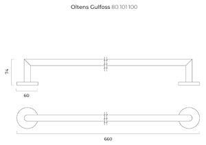 Oltens Gulfoss suport prosop crom 80101100