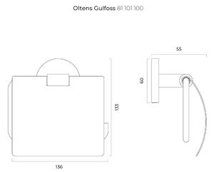 Oltens Gulfoss suport pentru hârtie igienică crom 81101100