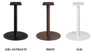 PICIOR MASA METALIC ROTUND- HORECA- - GRI ANTRACIT - H 72 CM