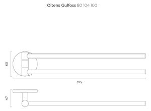 Oltens Gulfoss suport prosop crom 80104100