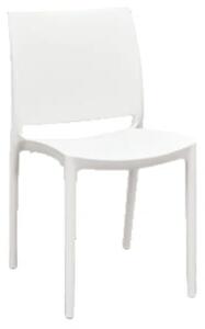 Set 4 scaune POLI -HORECA-POLIPROPILENA - ALB