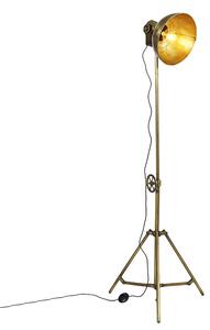 Lampă de podea industrială cu trepied bronz - Mangoes