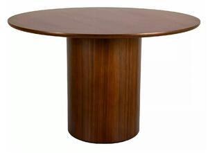 Masă RONDO, nuc, furnir/MDF, Ø120x76 cm
