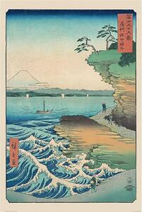 Poster Hiroshige - Seashore at Hoda, (61 x 91.5 cm)