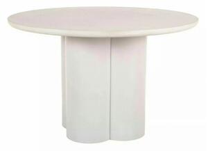 Masă ROSALIA, ecru, MDF/microciment, Ø120x74 cm