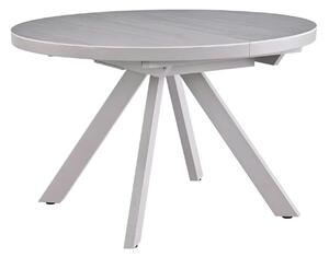 Masa extensibila LYRA, crem cu efect de marmura/gri, 120/160x120x75 cm