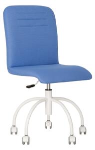 Scaun de birou pentru copii Roller GTS, textil LS-17, albastru deschis