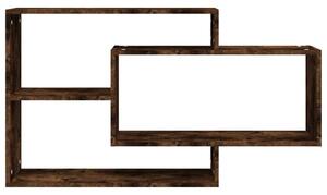 Raft de perete, stejar fumuriu, 104x20x58,5 cm, lemn compozit