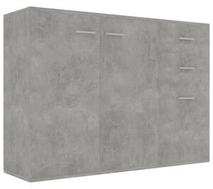 Servantă, gri beton, 105 x 30 x 75 cm, PAL