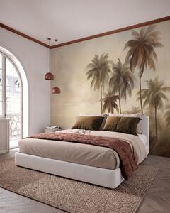 Tapet Palmieri, peisaj tropical, artă texturată, Fototapet Natură, w09938 : Uwalls.ro