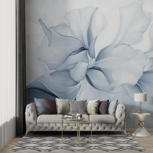 Tapet Flux de petale florale abstracte forme translucide și stratificate în culori pastelate, în nuanțe de, Fototapet Flori, w08701v2 : Uwalls.ro