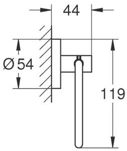 Grohe Essentials suport pentru hârtie igienică auriu 40689GN1