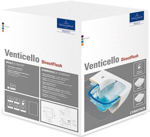 Villeroy & Boch Venticello set combi-pack cu tablă agăţat fără guler alb 4611RSR1