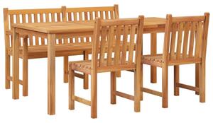 Set mobilier pentru grădină, 4 piese, lemn masiv de tec