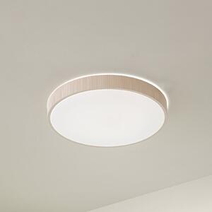 Lindby Plafonieră LED Zylo, bej, Ø 49 cm, CCT, dimabil, reglabil, Bej, Camera de zi / sufragerie, Plastic
