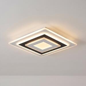 Lindby plafonieră LED Rebeka, 50 x cm, CCT, dimabilă, reglabil, Alb, Camera de zi / sufragerie, Plastic, Modern