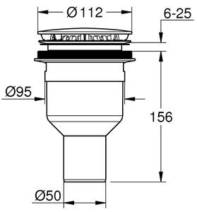 Grohe sifon cădiță duș 49533000