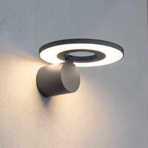 Arcchio LED-Aparec de iluminat exterior Tovio, antracit, rotativ, Gri, Aluminiu, Modern