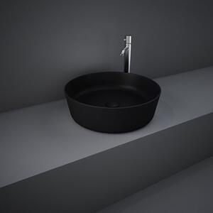 Lavoar baie pe blat negru mat 42 cm, rotund, Rak Feeling Negru