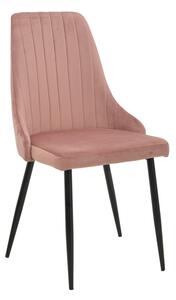 Scaun Azori catifea mar rotten picior metalic negru 49x55x85 cm
