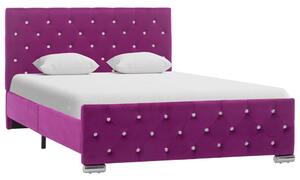Cadru de pat, violet, 120 x 200 cm, catifea