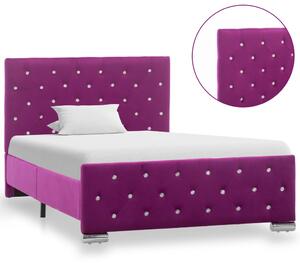 Cadru de pat, violet, 100 x 200 cm, catifea