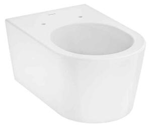 Vas WC suspendat Hansgrohe, EluPura S, cu spălare AquaHelix Flush, 54x36 cm, alb