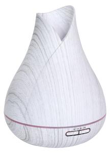 HOMCOM Difuzor de arome cu uleiuri esentiale pentru ambianta cu temporizator, lumini cu 7 culori si USB, culoare alb dimensiune Φ16.5x22 cm