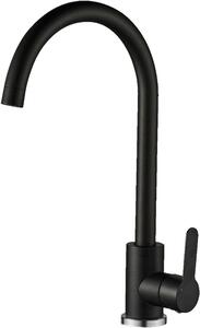 Kuchinox Mono, baterie de chiuvetă independentă cu pipă în formă de U, negru mat, LAV-BMK_768K