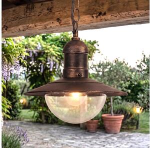 BRILAGI - Lampă suspendată de exterior MOLDE 1xE27/60W IP44 bronz/patină