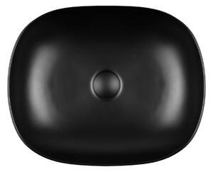 Oltens Hamnes lavoar 49x39.5 cm oval negru 40300300