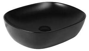 Oltens Hamnes lavoar 49x39.5 cm ovale de blat negru mat 40800300