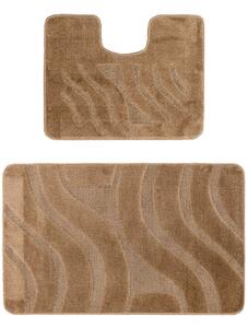 Set 2 covorase antiderapante de baie, Symphony 2546 Maro 50 x 80 / 40 x 50