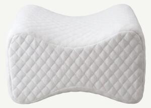 Perna ortopedica genunchi memory foam, husa bambus, Alb