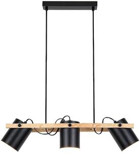 Rabalux Nicolas lampă suspendată 3x9 W negru 5279