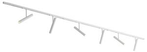 Sistem de iluminat pe șină modern alb cu 6 spoturi albe monofazate - Slimline Avery