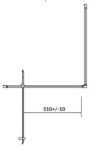 Coltar dus CERSANIT ARTECO, transparent 80x80x190 cm, crom, S157-009