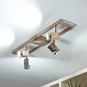 EGLO Zeraco proiector de plafon LED patru surse, Gri, Camera de zi / sufragerie, Metal, Modern