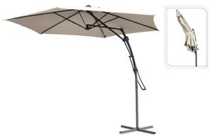 ProGarden Umbrelă de soare suspendată, gri taupe, 300 cm FC2100090