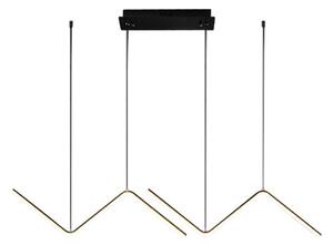 Lustră LED pe cablu VERTE 2xLED/11W/230V negru