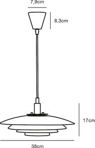Nordlux Bretagne lampă suspendată 1x40 W alb 39489901