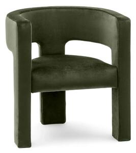 Fotoliu design verde închis ALPAH B VELVET