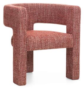 Fotoliu design roșu ALPAH SILENCIO Magic Velvet 2229