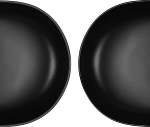 Oltens Hamnes Thin lavoar 80x40 cm oval negru 40321300