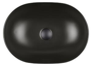 Oltens Hamnes Thin lavoar 49.5x35.5 cm oval negru 40319300