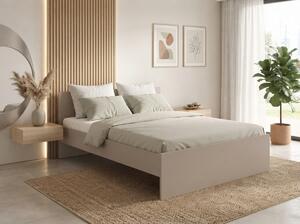 Pat ELISA 120 x 200 cm, casmiru bej Saltele: Fara saltea, Somiera pat: Cu lamele drepte