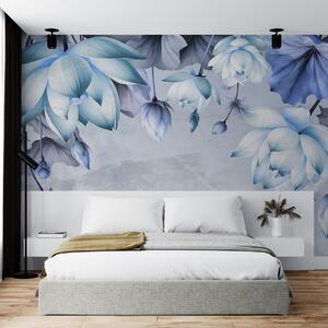 Tapet Buchet luxuriant de lotuși atârnat de sus, Fototapet Flori, w03340v1 : Uwalls.ro