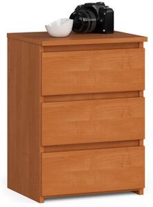 Comoda cu 3 sertare, arin, 57 x 40 x 35 cm